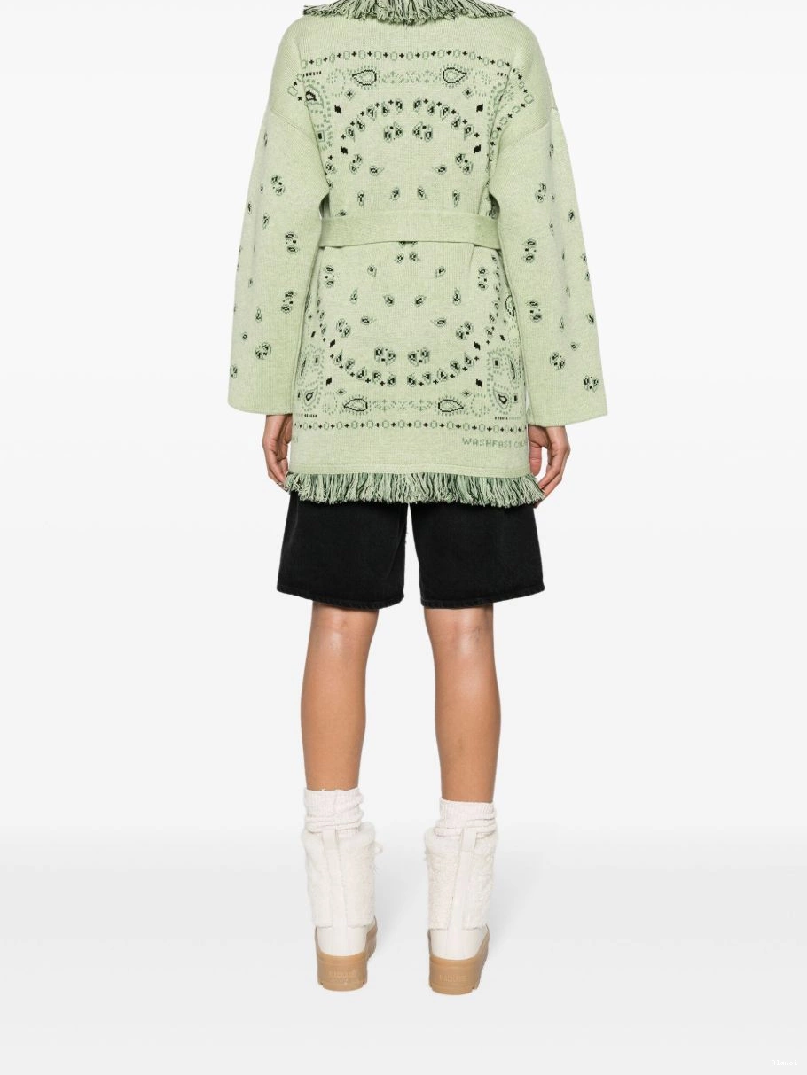 Cheap cashmere Women Icon cardigan bandana-jacquard Alanui 0708